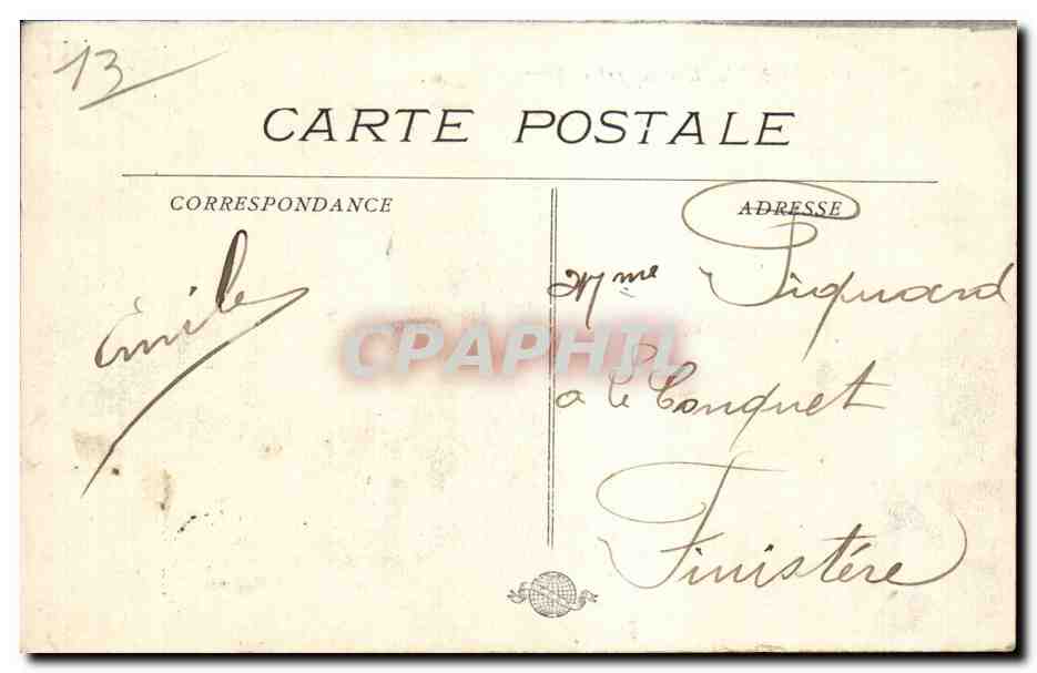 Marseille - La Jetee - Effet de Vagues - CPA  — Rückseite