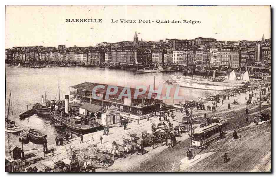 Marseille — Le Vieux Port - Quai des Belges — CPAPHIL
