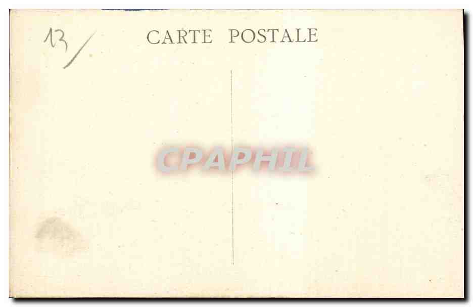Marseille - Quai du Vieux Port et la Mairie - CPA  — Verso