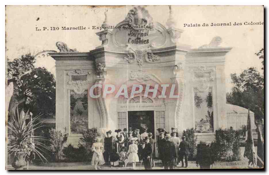 Marseille - Exposition Coloniale - Palais du Journal - CPA 