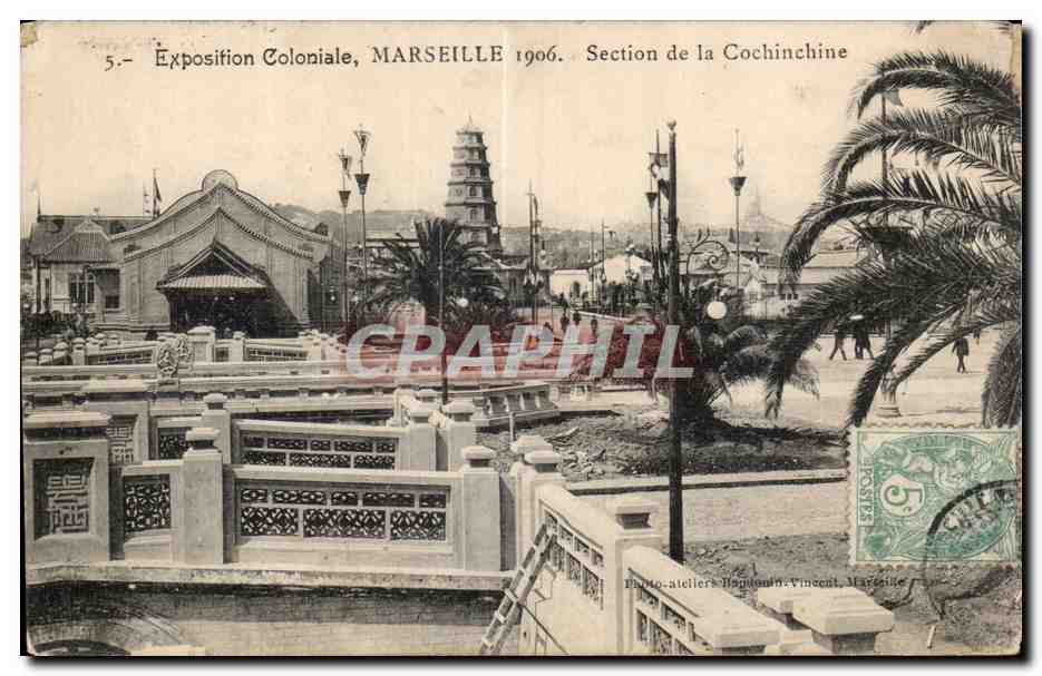 Marseille - Exposition Coloniale - 1906 - Section de la Cochinchine - CPA 