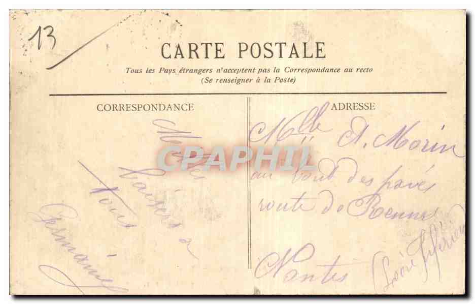 Marseille - Le Chateau Borely - CPA  — Rückseite