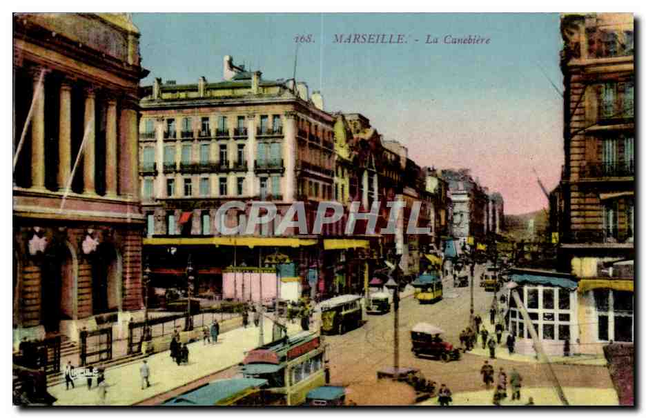 Marseille - La Canebiere - CPA 