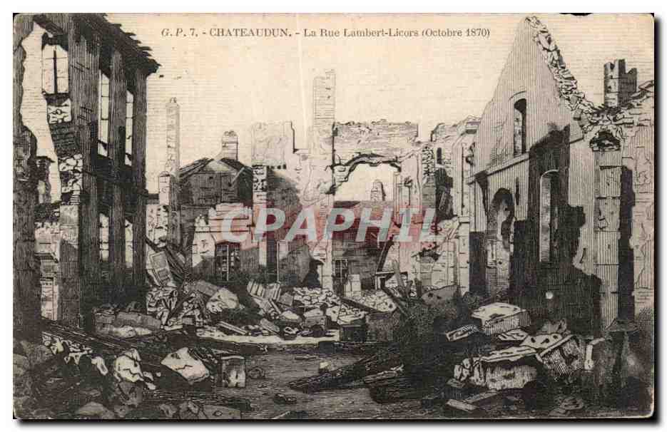 Châteaudun — Die Lambert-Licors Straße (Oktober 1870) — G.P. 7