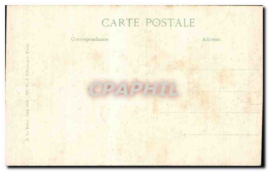 CPA Militaria Reims Precieux vitraux de la cathedrale cribles de projectiles — Rückseite