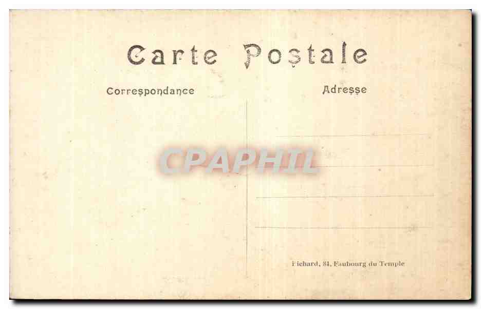 CPA Militaria Guerre de 1914 Ruines du palais episcopal et de la galerie des rois apres le bombardement des allemands — Rückseite
