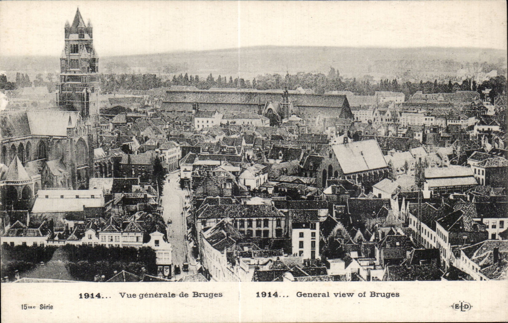 CPA Belgique Vue generale de Bruges 