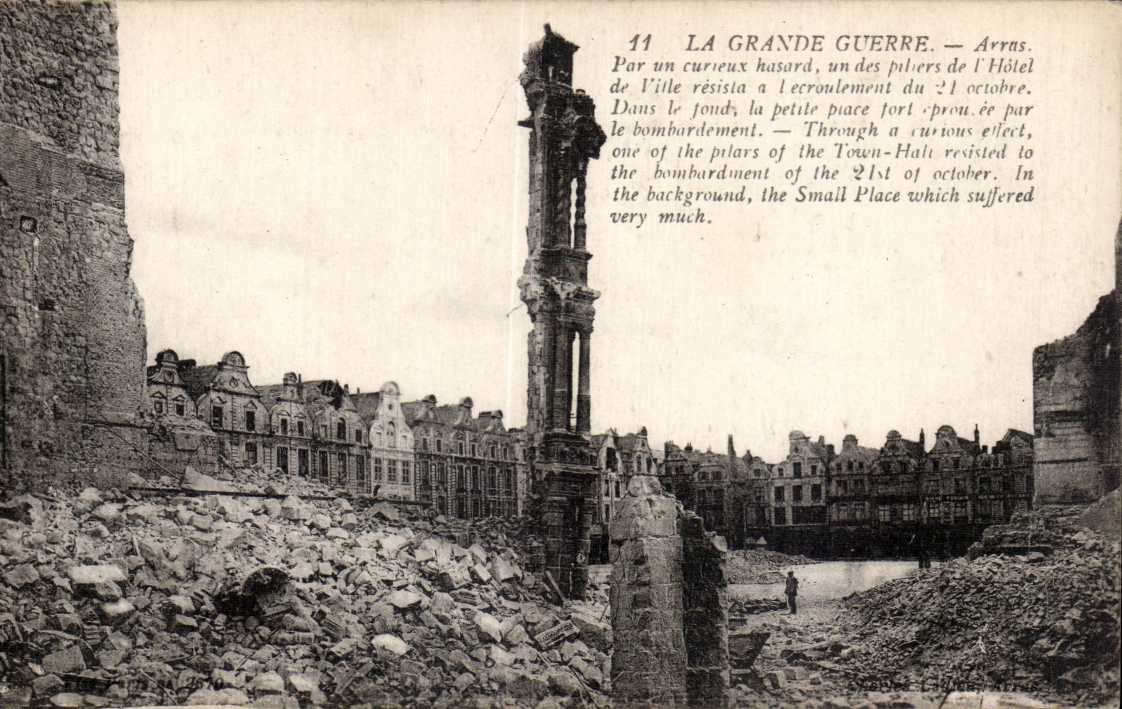 CPA Militaria Arras Hotel de ville