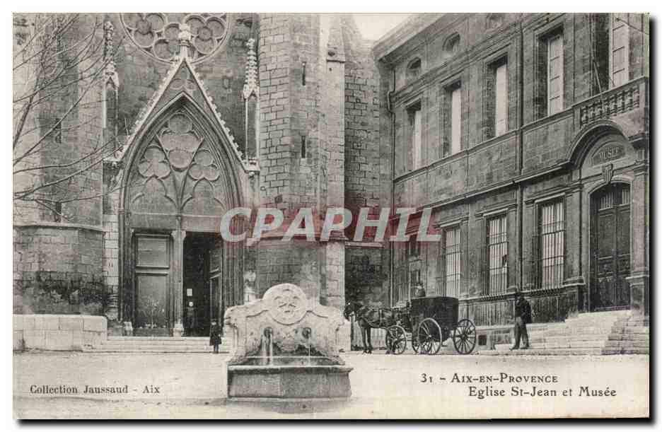 Aix en Provence - Eglise Saint Jean et Musee - CPA 