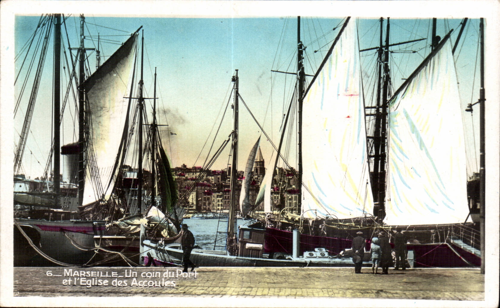 Marseille - Un Coin du Port Bateau - CPA 