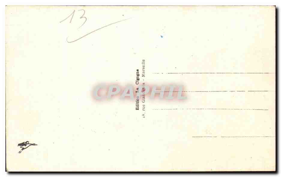 Marseille - Un Coin du Port Bateau - CPA  — Verso
