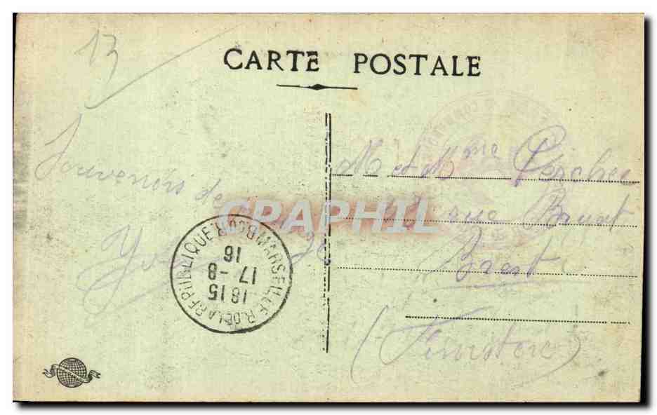 MARSEILLE - Vue Générale du Port — CPAPHIL n°150 — Verso