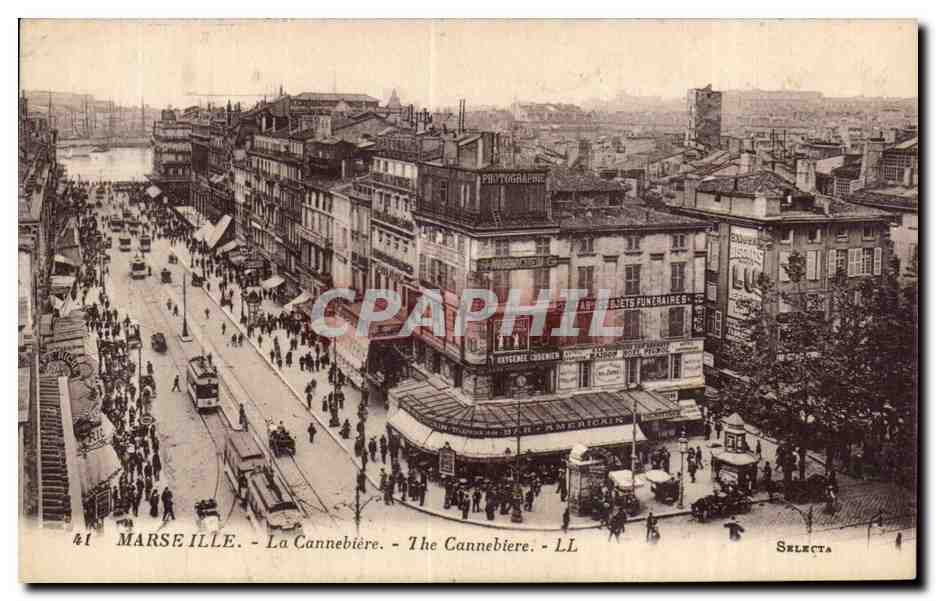 Marseille - La Cannebiere - CPA 