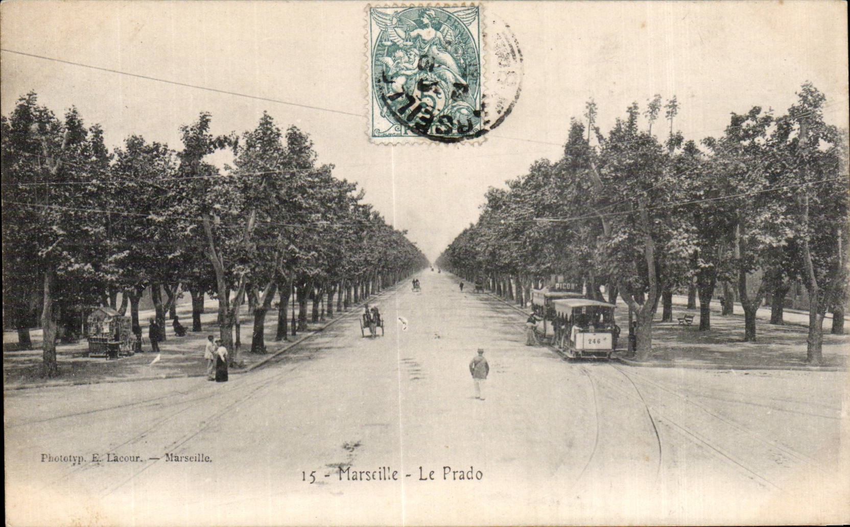 Marseille - Le Prado Tramway - CPA 