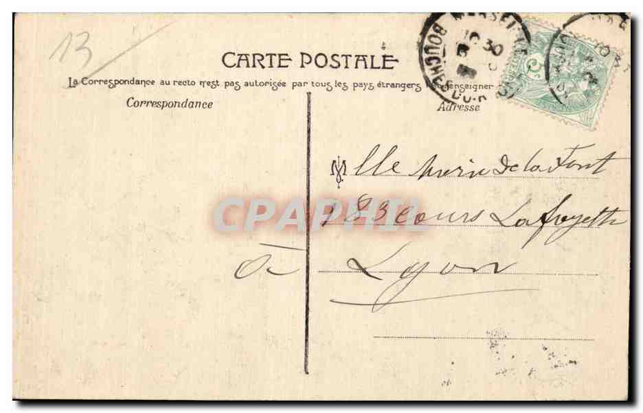 Marseille — Exposition Coloniale 1906 — Pavillon du Congo — Magnat général, Marseille — Verso