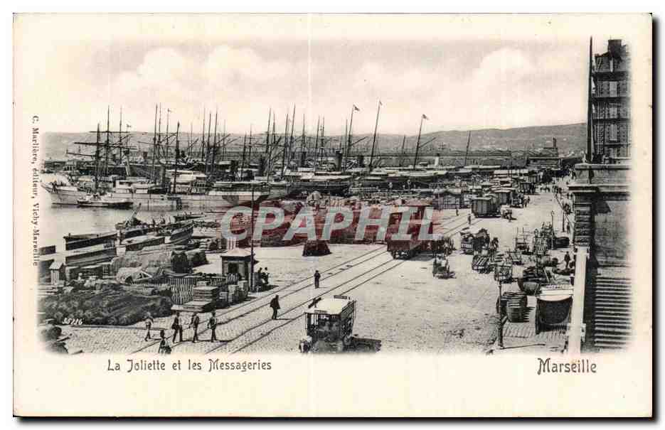 La Joliette und die Messageries — Marseille — C. Mallette, Verlag, Vichy, Nr. 57246