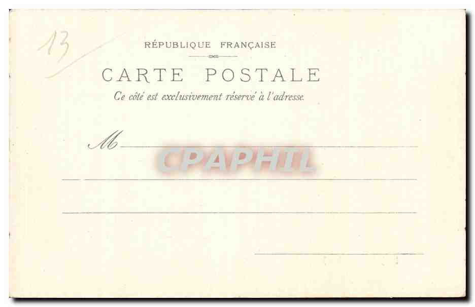 La Joliette und die Messageries — Marseille — C. Mallette, Verlag, Vichy, Nr. 57246 — Rückseite