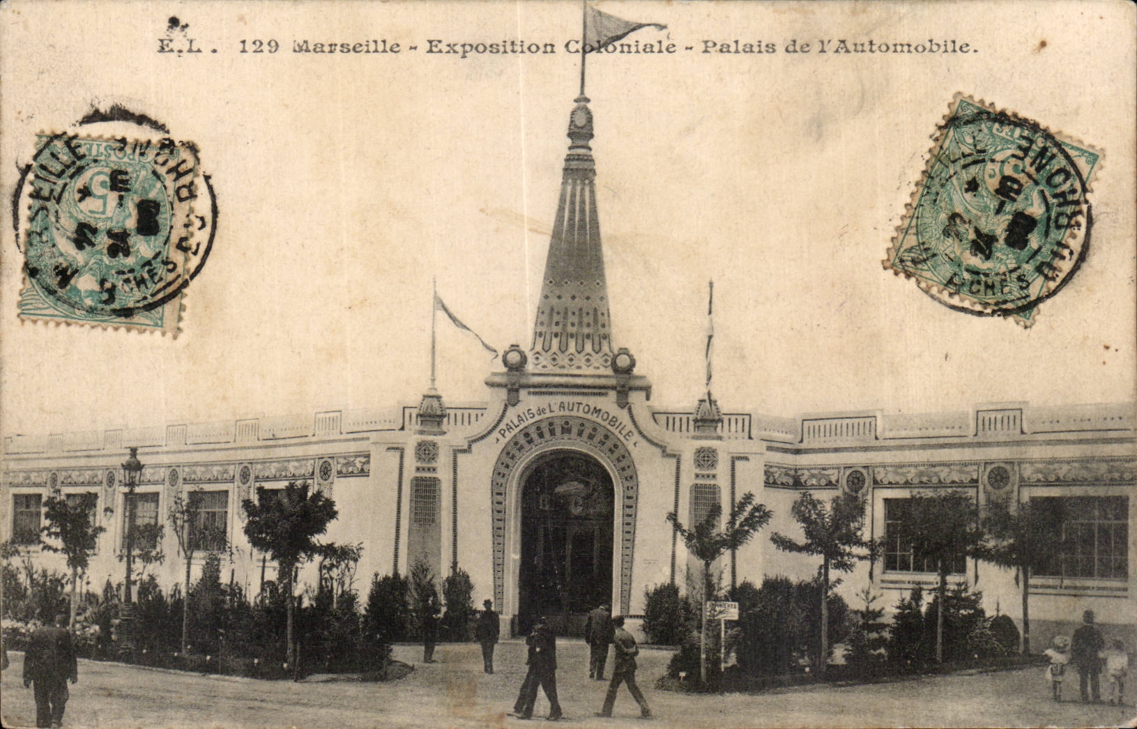 Marseille - Exposition Coloniale - Palais de l Automobile - CPA 