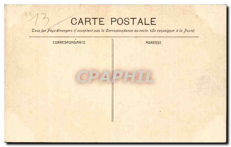 Marseille - Le Bassin du Carenage - CPA  — Verso