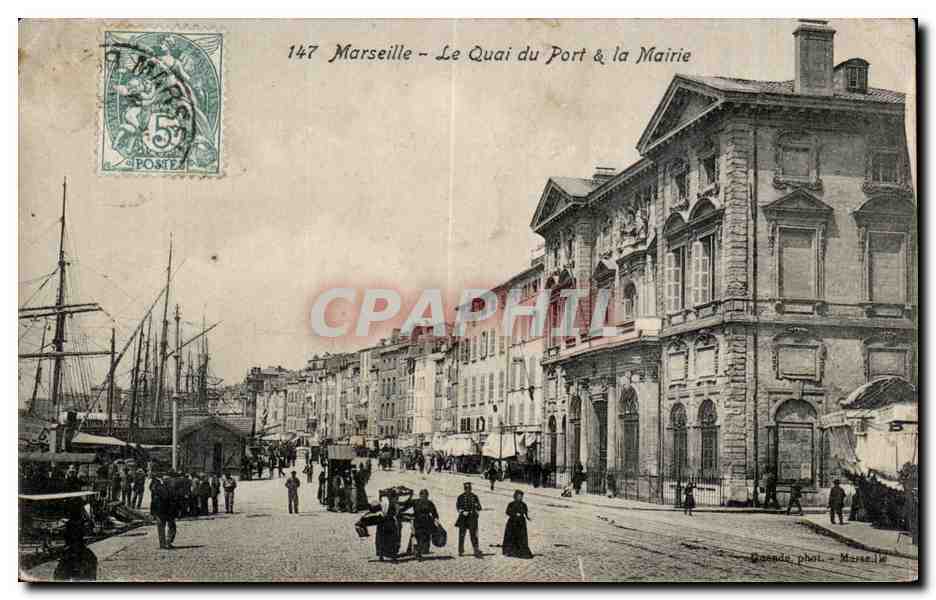 Marseille - Le Quai du Port a la Mairie - CPA 
