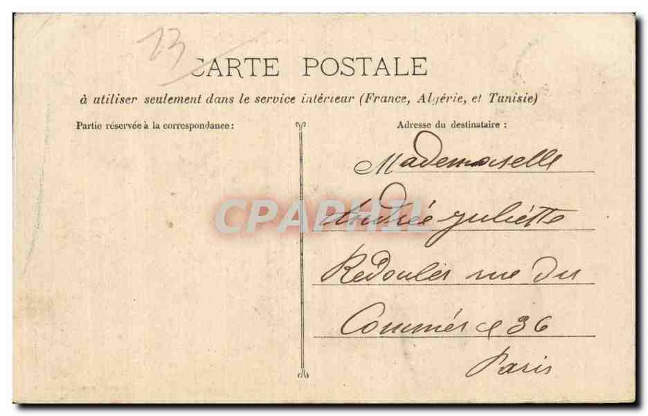 Marseille - Le Quai du Port a la Mairie - CPA  — Verso