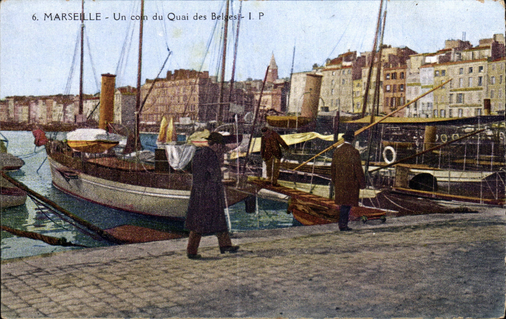 Marseille - Un Coin du Quai des Belges Bateaux - CPA 