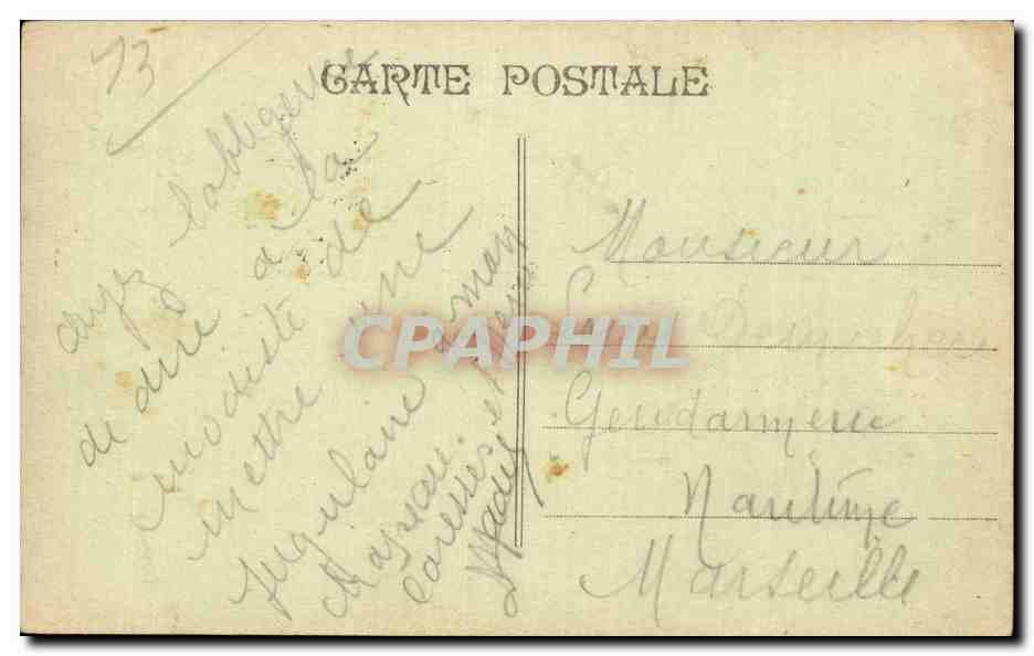 Marseille - La Rue Cannebiere - CPA  — Rückseite