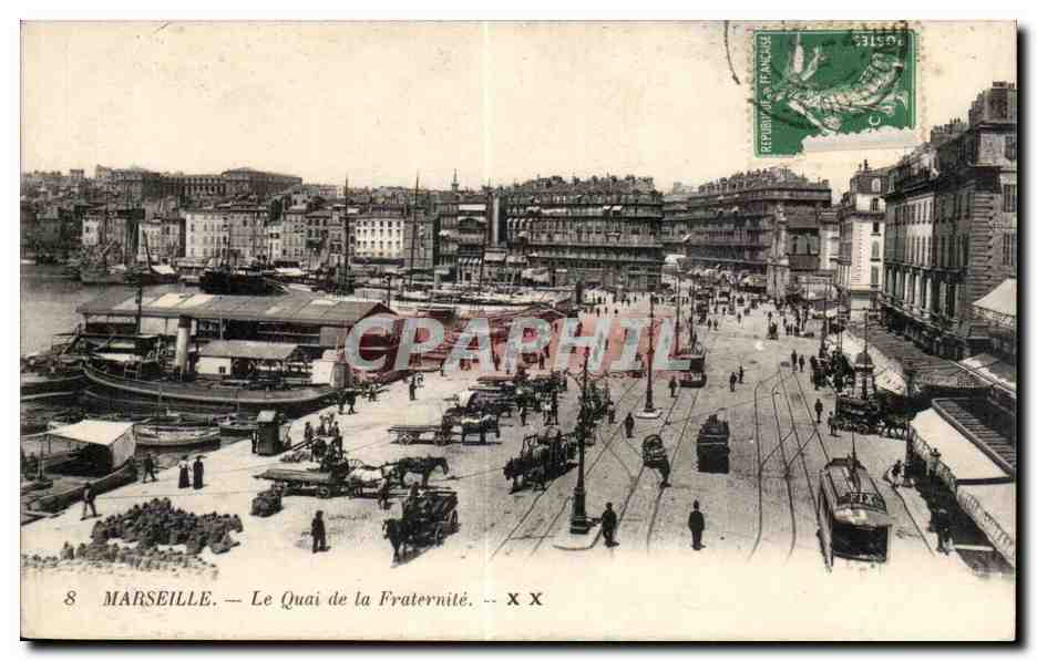 Marseille - Le Quai de la Fraternite - CPA 