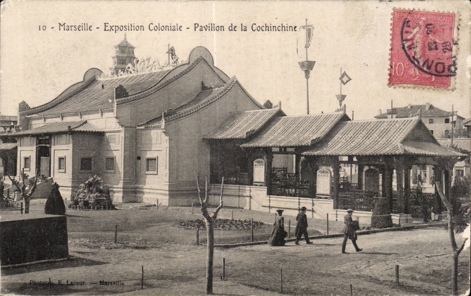 Marseille - Exposition Coloniale - Pavillon de la Cochinchine - CPA 