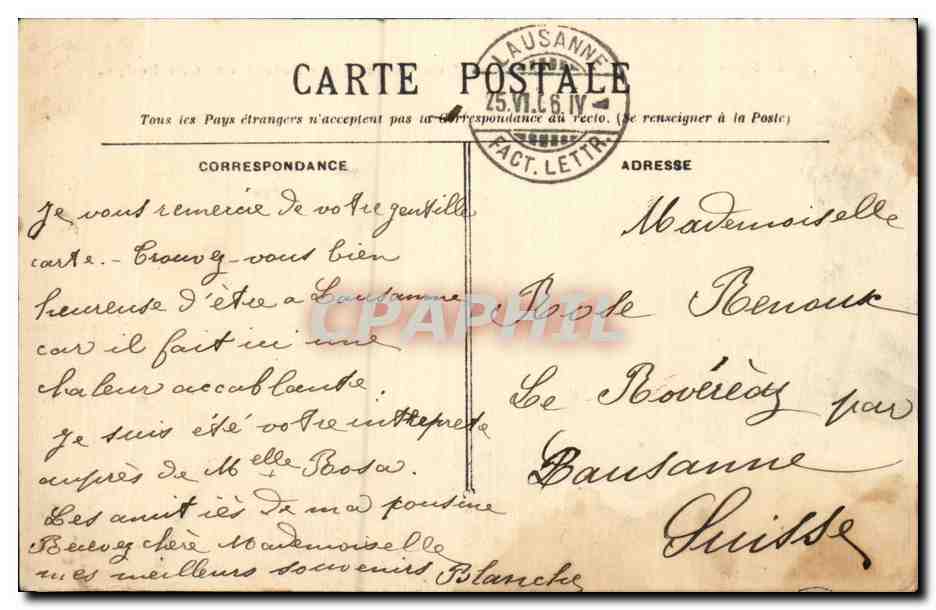 Marseille - Exposition Coloniale - Palais du Cambodge - CPA  — Verso