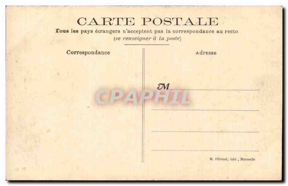 Marseille - Exposition Coloniale 1906 - Pavillon de Laos - CPA  — Verso
