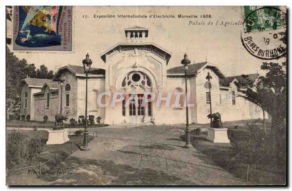Marseille - Exposition Coloniale 1908 - Palais de l Agriculture - CPA 