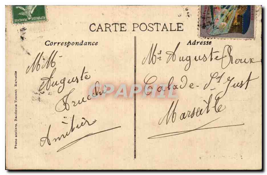 Marseille - Exposition Coloniale 1908 - Palais de l Agriculture - CPA  — Rückseite