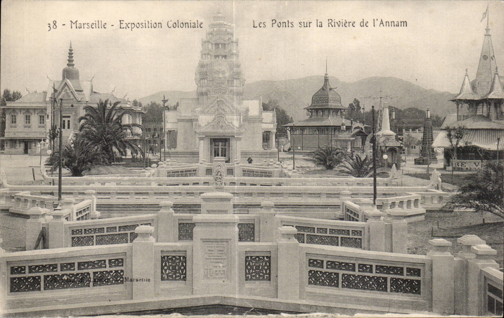 Marseille - Exposition Coloniale - Les Ponts sur la Riviere de l Annam - CPA 
