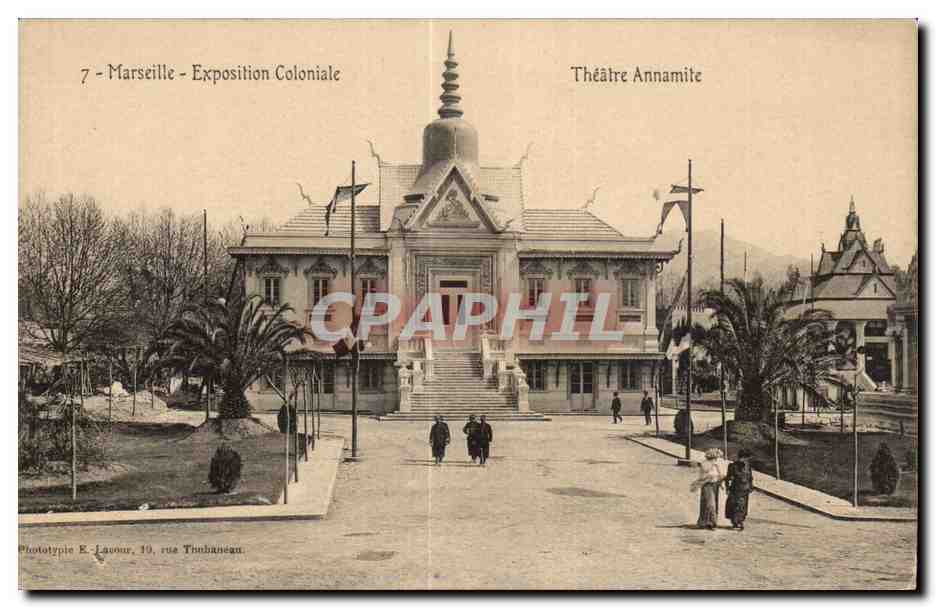 Marseille - Exposition Coloniale - Theatre Annamite - CPA 