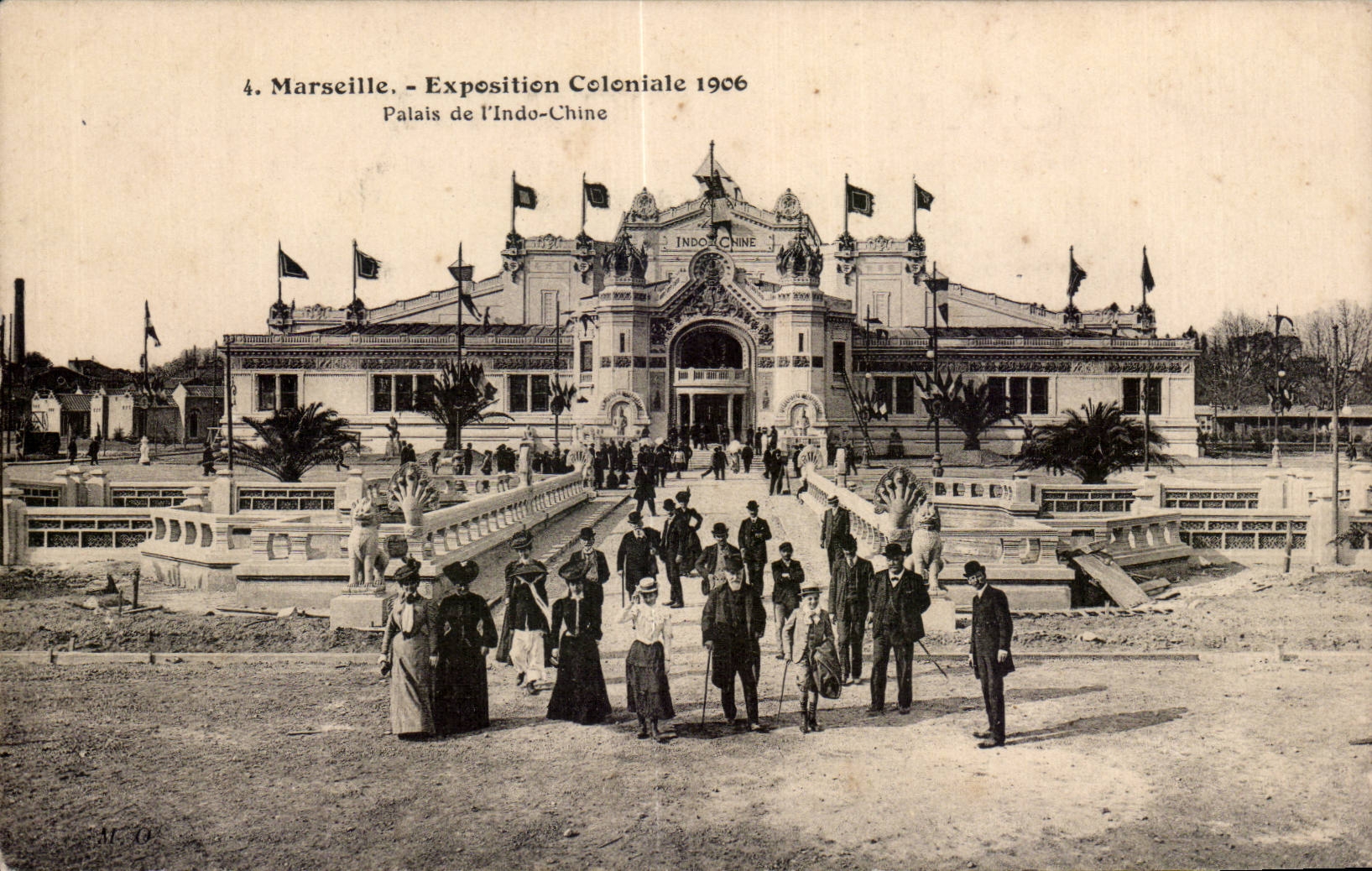Marseille - Exposition Coloniale 1906 - Palais de l Indo Chine - CPA 