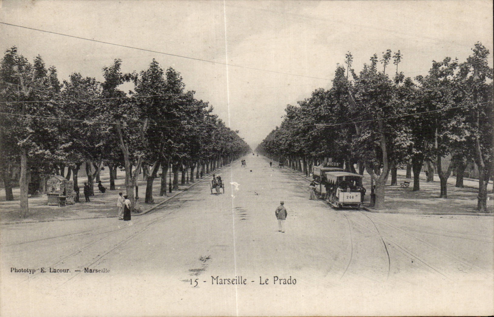 Marseille - Le Prado Tramway - CPA 