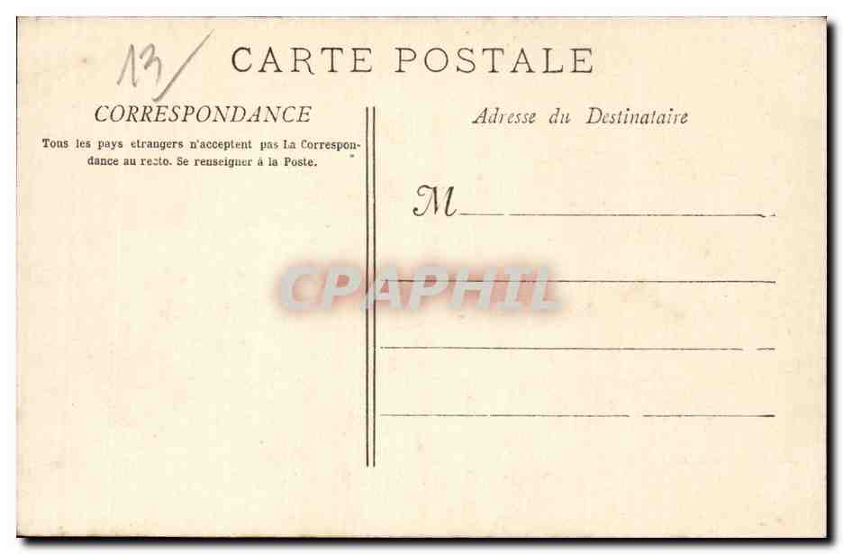 Marseille - Le Prado Tramway - CPA  — Rückseite