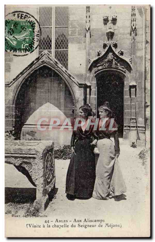Arles - Aux Aliscamps — Visite à la chapelle du Seigneur de Méjane — Ruat, édit., Marseille, n°44