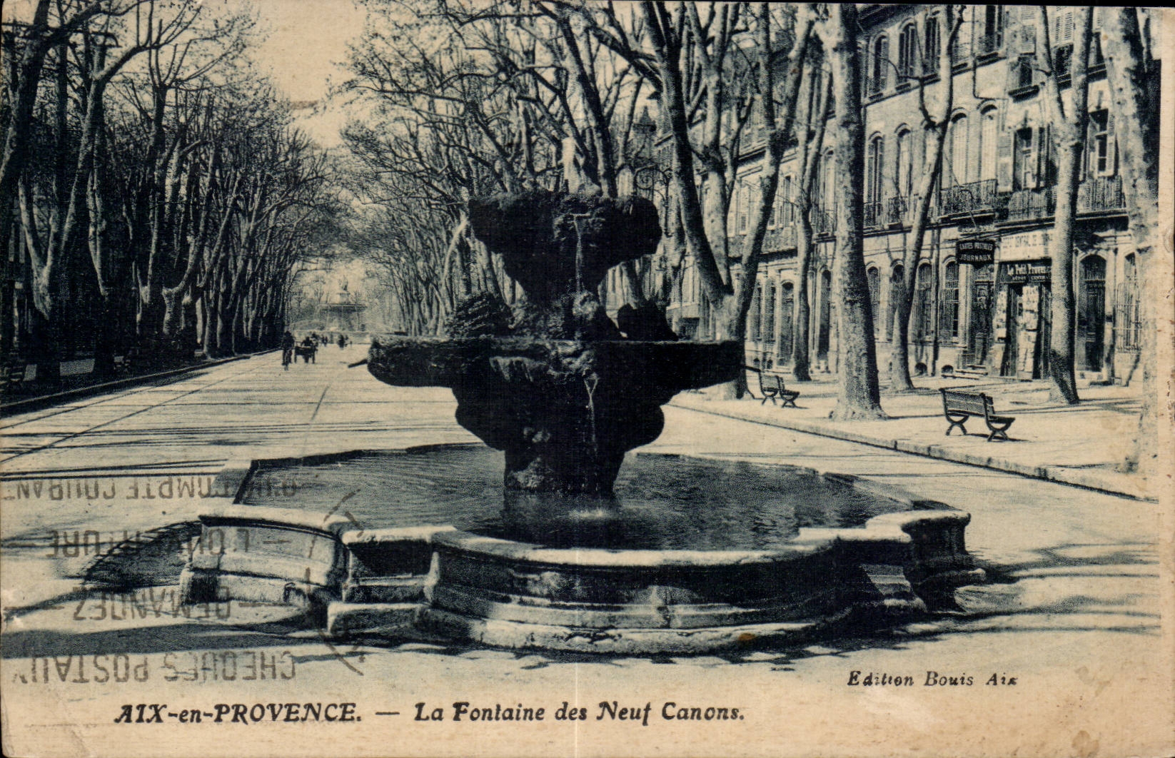 AIX-en-PROVENCE — La Fontaine des Neuf Canons — Édition Bouis Aix