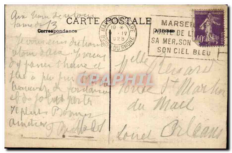 AIX-en-PROVENCE — La Fontaine des Neuf Canons — Édition Bouis Aix — Rückseite