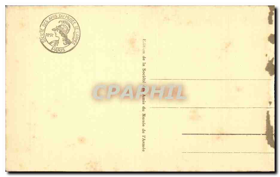 Paris - 7 - Hotel des Invalides - CPA  — Rückseite