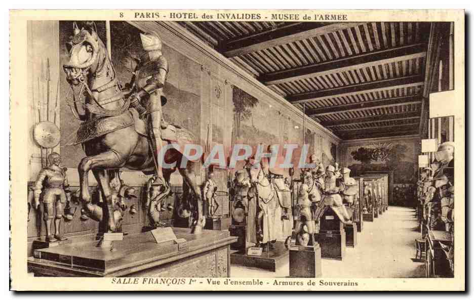 Paris - 7 - Les Invalides - Musee de l Arme - Salle Francois I - Armures - CPA 