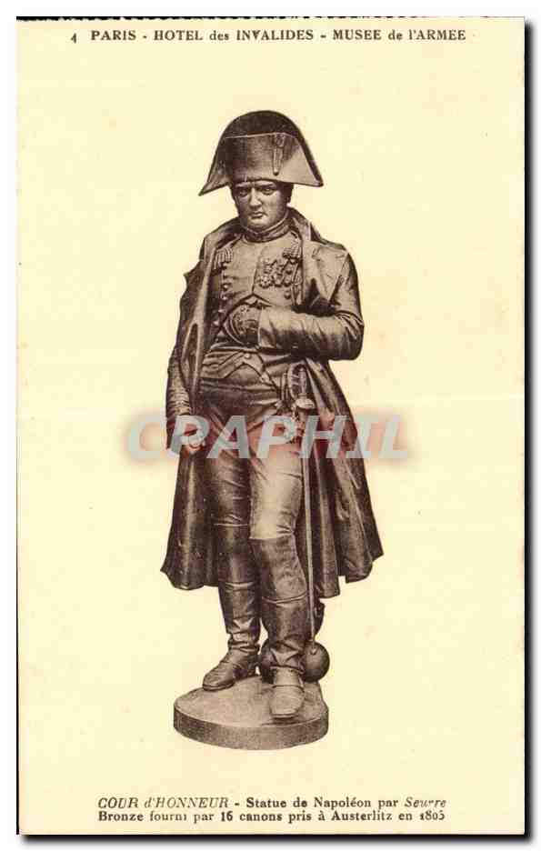 Paris - 7 - Les Invalides - Musee de l Arme - Statue de Napoleon - CPA 