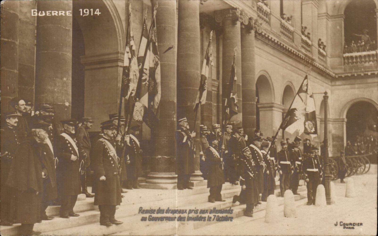 Übergabe der von den Deutschen erbeuteten Fahnen — Paris — J. Courcier