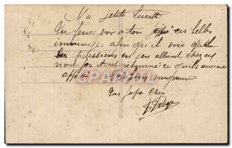Übergabe der von den Deutschen erbeuteten Fahnen — Paris — J. Courcier — Rückseite
