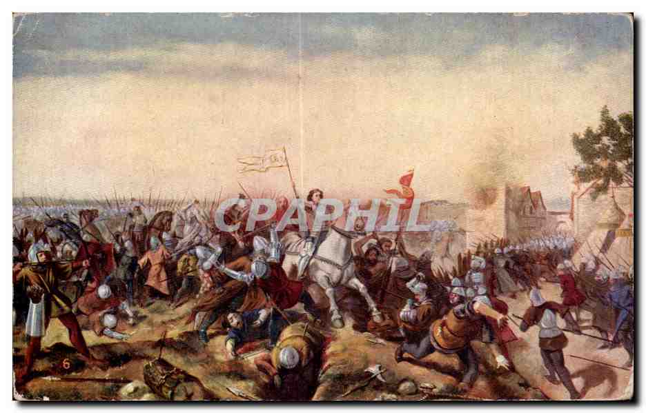 Arts - Tableaux - Jeanne d Arc suivie des intrepides - CPA 