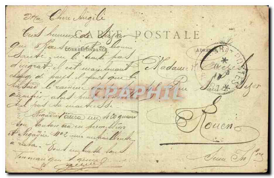 CPA Militaria Guerre 1914 Ruines du chateau de Soupir  — Rückseite