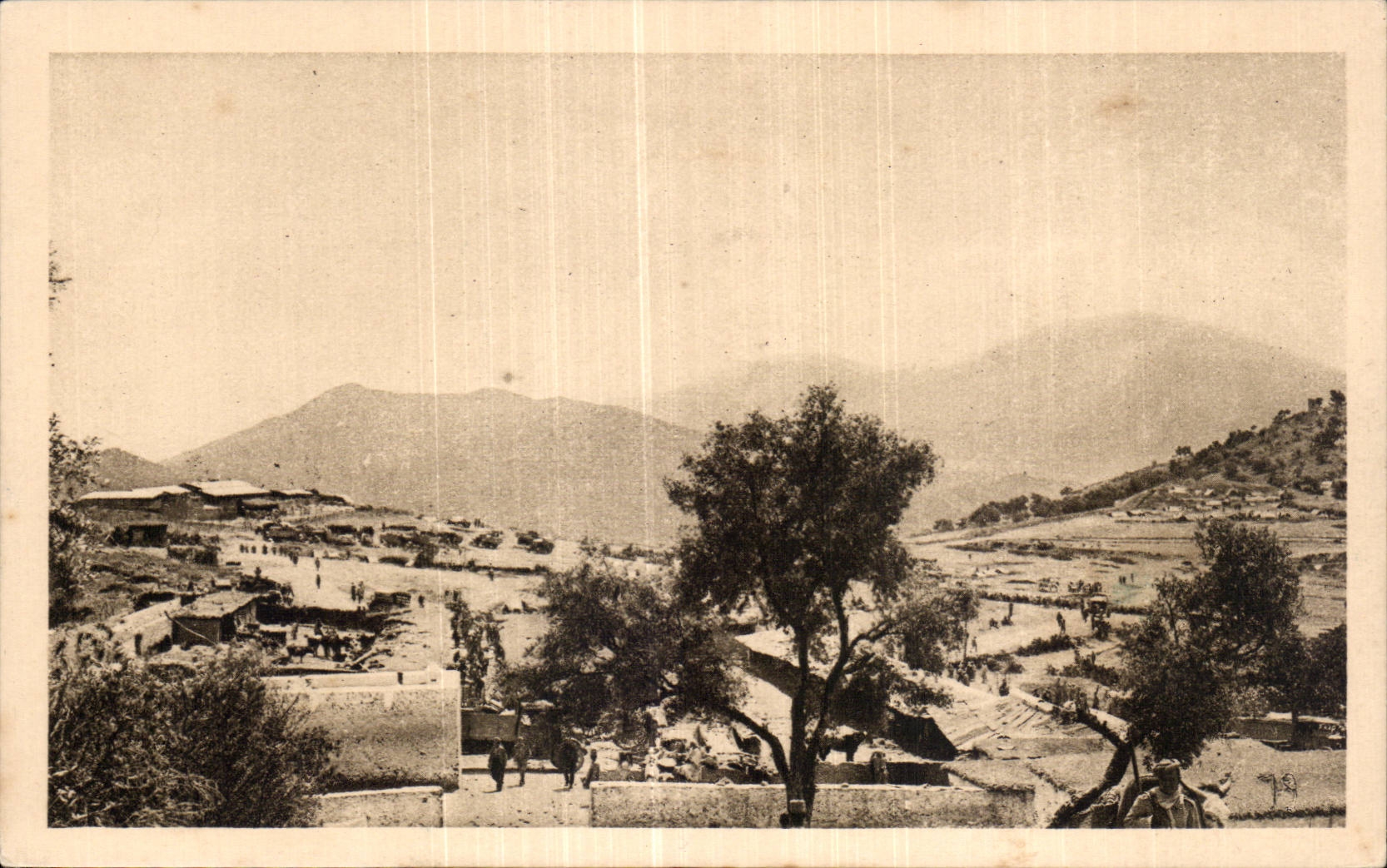 CPA Militaria la guerre au maroc La poste de Taounat
