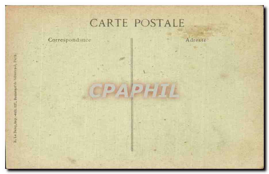 Arras bombardé — La grande porte de la cathédrale, vue prise du chœur — Viné, Paris N° 1573 — Verso
